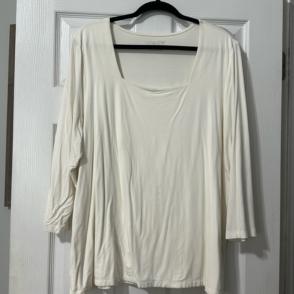 Chicos White long sleeve
